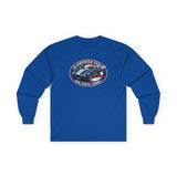Shelby Cobra 427 "Red. White. Cobra." America 250 Oval Long-Sleeve T-Shirt
