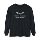 C6 Corvette Personalized  Comfort Colors 100% Cotton Long Sleeve T-Shirt, perfect for cool crisp days