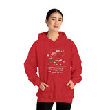 Personalized Corvette Ugly Christmas Sweater Hooded Sweatshirt, Cotton-Blend Hoodie, Featuring C1-C6 Flag Logos, Gift Idea