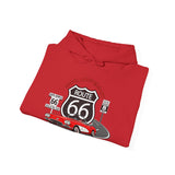 C1 Corvette Route 66 100th Anniversary Hooded Sweatshirt – Legends of the Road, Perfect for the Corvette Fan