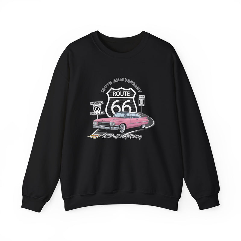 Pink Cadillac Route 66 100th Anniversary Cotton Blend Sweatshirt – Legends of the Road