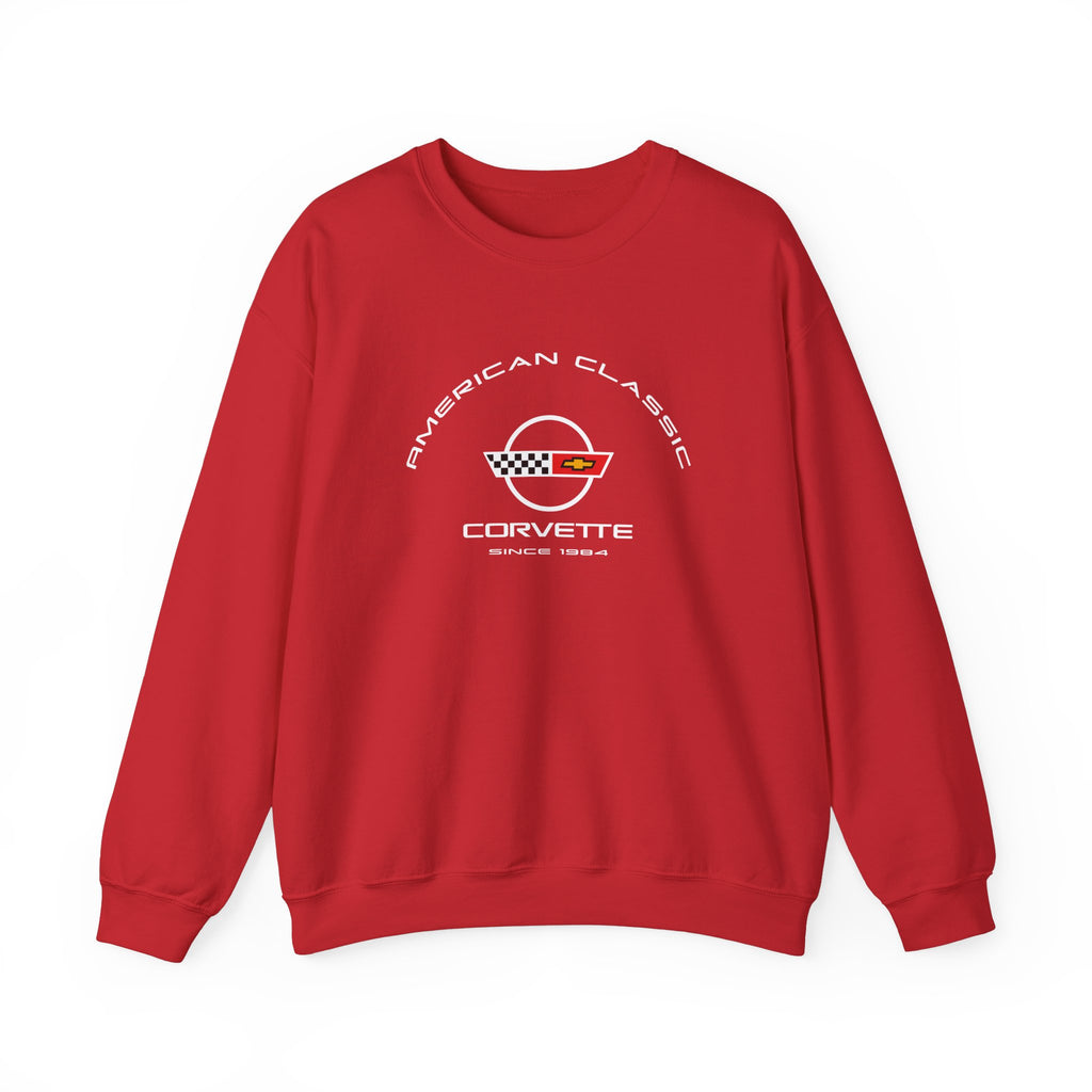 C4 Corvette Crew Neck Long Sleeve Pullover Sweatshirt, Unisex, Gift for Corvette Fans, Chevy Car Enthusiasts