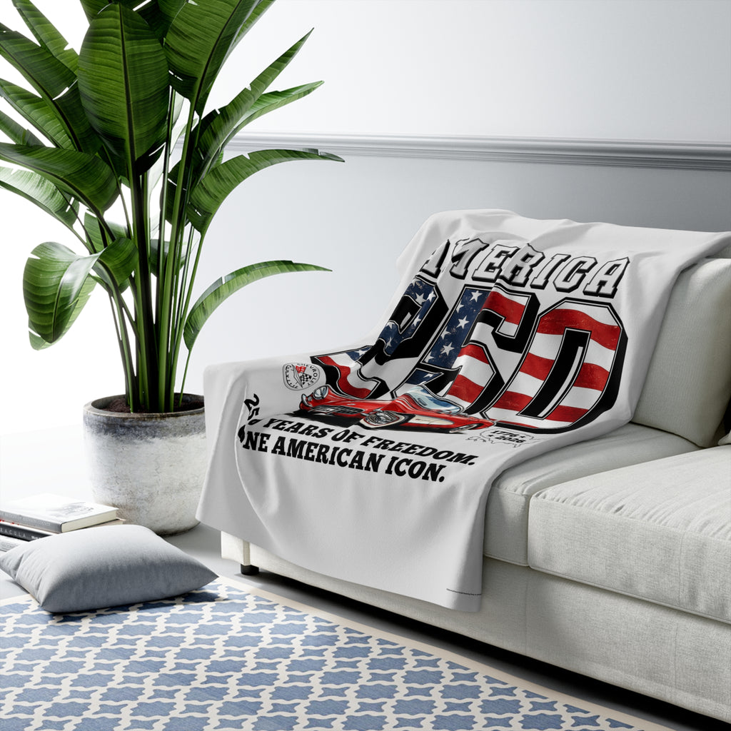 Corvette America 250 "250 Years of Freedom" Premium C1 Sherpa Blanket