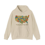 Legends of Route 66 100th Anniversary USA Map Personalized Unisex Fleece Hoodie Sweatshirt