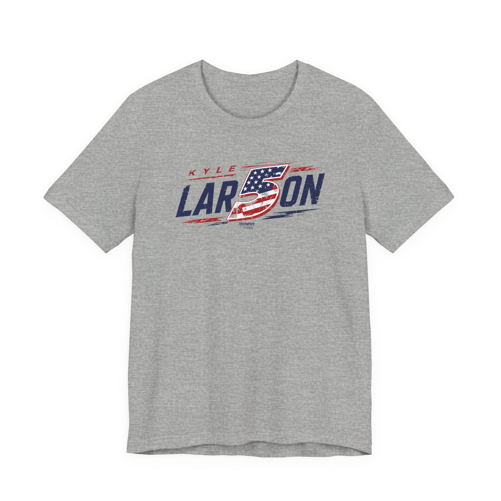 Hendrick Motorsports Kyle Larson #5 Americana Flag Racing T-Shirt