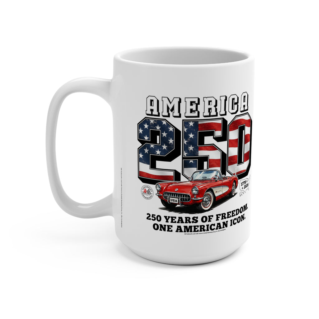 Corvette America 250 "250 Years of Freedom" Premium C1 Ceramic Mug – 15oz