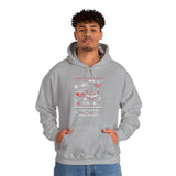 Personalized Corvette Ugly Christmas Sweater Hooded Sweatshirt, Cotton-Blend Hoodie, Featuring C1-C6 Flag Logos, Gift Idea