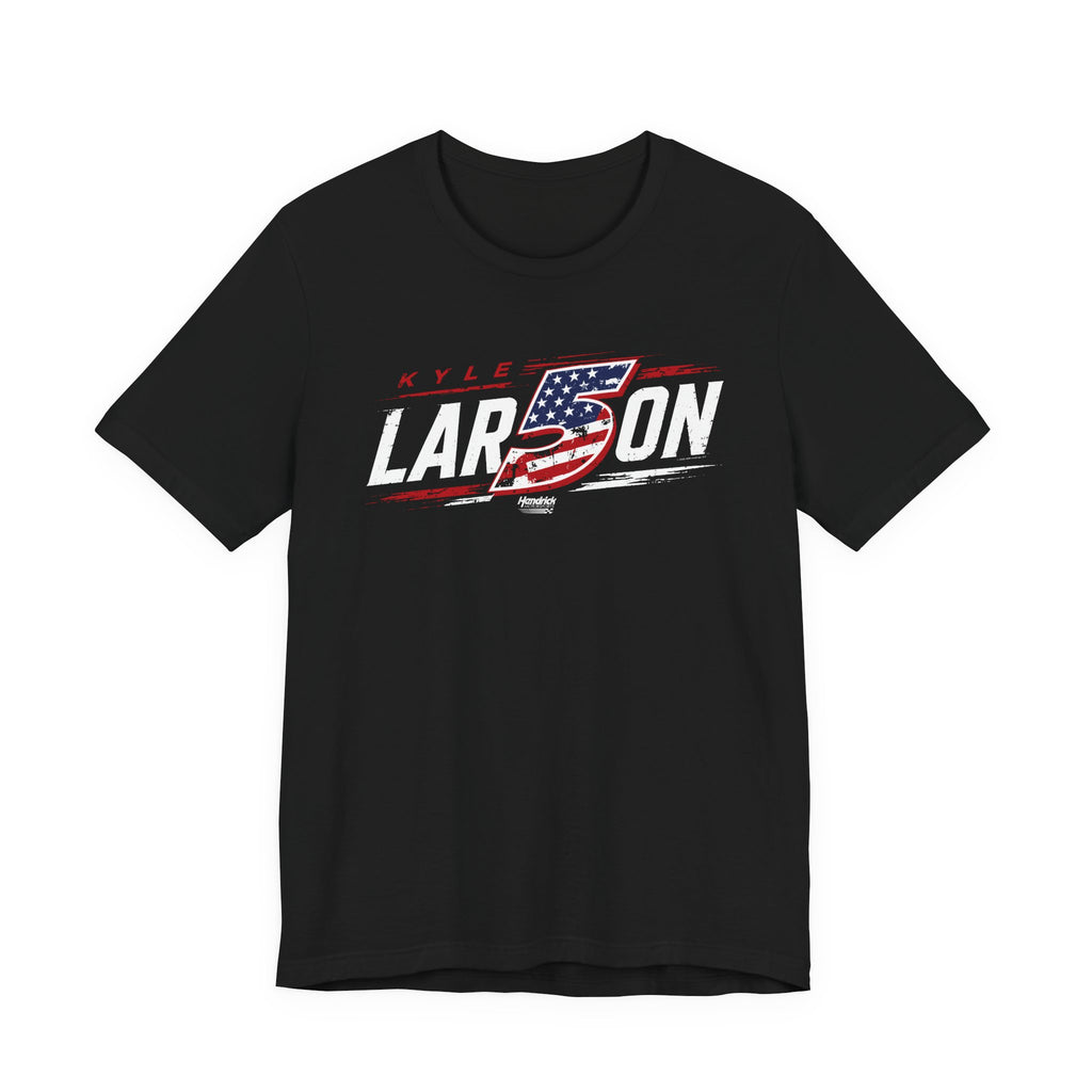 Hendrick Motorsports Kyle Larson #5 Americana Flag Racing T-Shirt