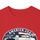 Shelby GT350 "Red. White. Shelby." America 250 Oval Long-Sleeve T-Shirt