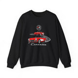 C1 Corvette Dual View Crew Neck Sweatshirt – Legends of the Road, Perfect for the Corvette Fan