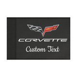 C6 Corvette Personalized Flag, Polyester With Satin Finish, Customizable Gifts, Two Sizes 18"x12" and 36"x24"