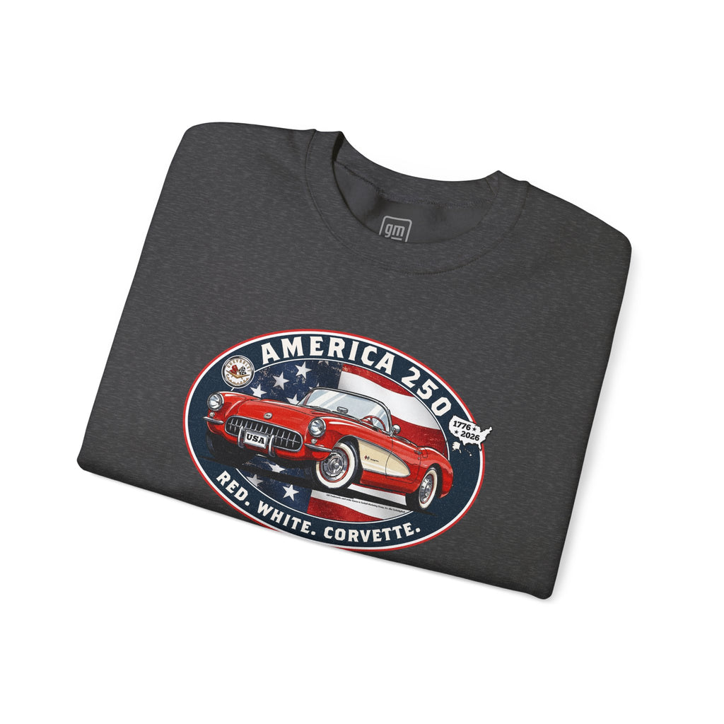 Corvette America 250 "Red. White. Corvette." Premium C1 Oval Graphic Crewneck Sweatshirt