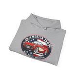 Corvette C1 "Red. White. Corvette." America 250 Oval Pullover Hoodie