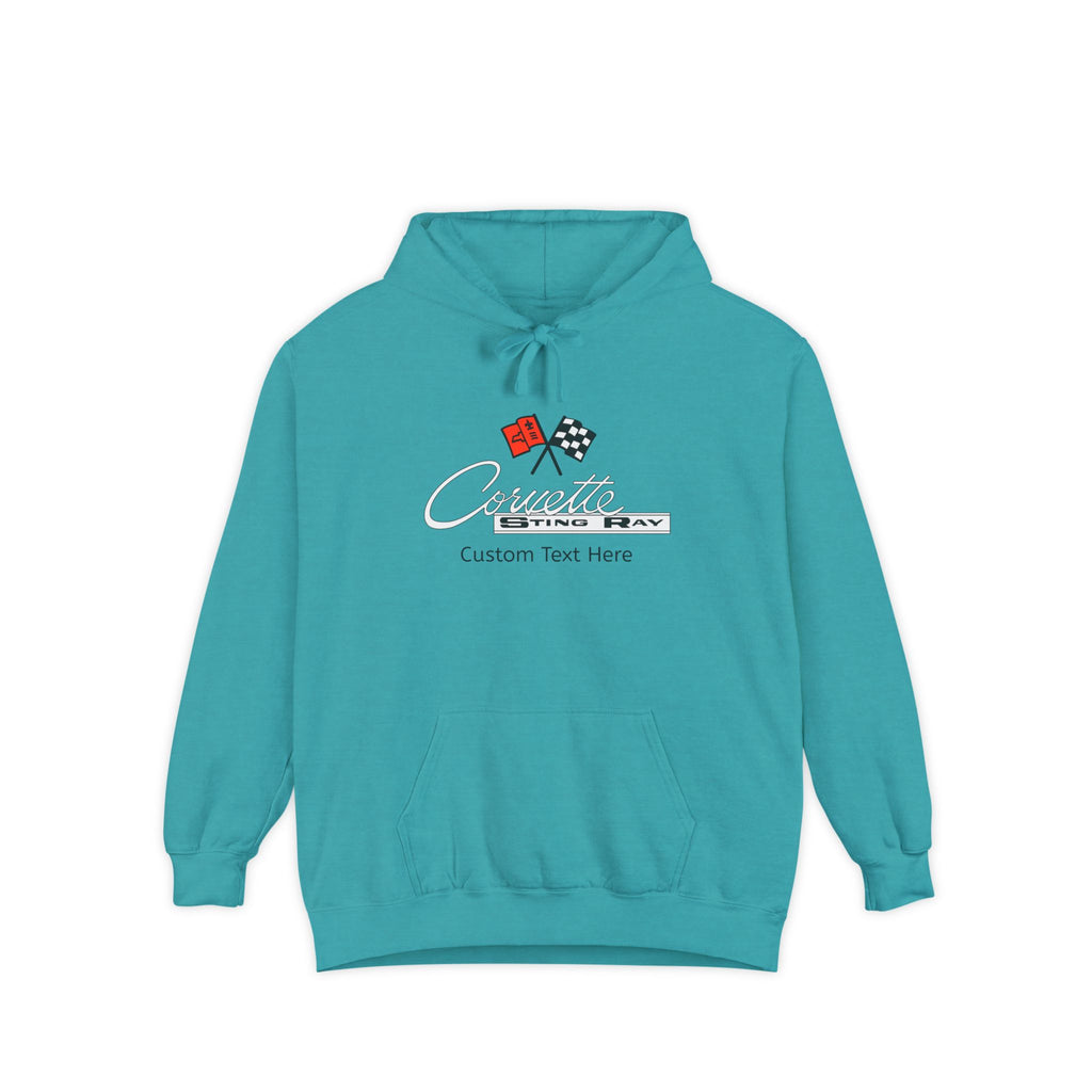 Personalized C2 Corvette Comfort Colors® Hooded Sweatshirt, Custom Gift for Chevy Car Enthusiasts, Soft and Comfortable Premium Hoodie for Everyday Wear