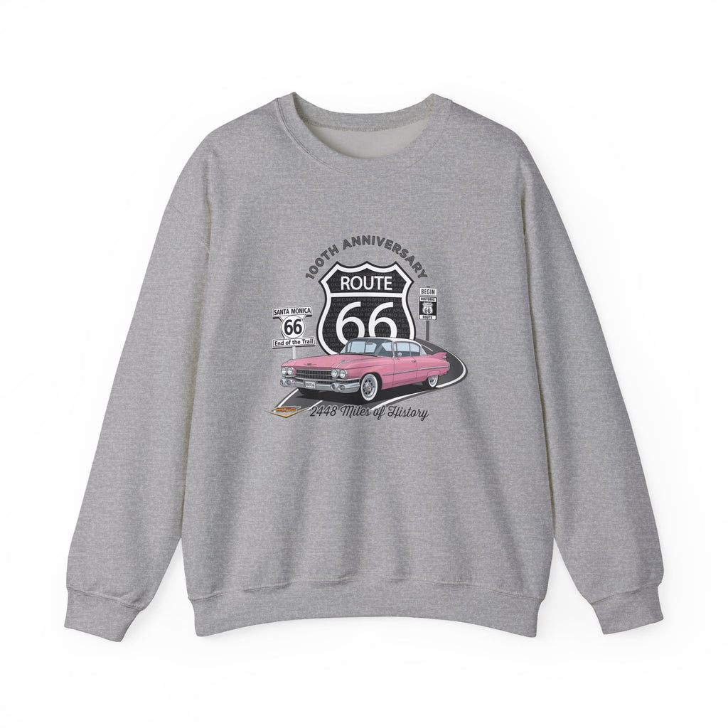 Pink Cadillac Route 66 100th Anniversary Cotton Blend Sweatshirt – Legends of the Road