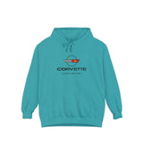 Personalized C4 Corvette Comfort Colors Hooded Sweatshirt, Custom Gift for Car Enthusiasts, Chevy Fans, Corvette Owners, Soft, Comfortable, Stylish Premium Hoodie, A Signature Select Product