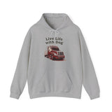 Dog is Good Live Life with Dog, Semi , Adult Fleece Hoodie, Perfect for the Serious Dog Lover