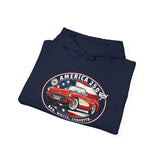 Corvette C1 "Red. White. Corvette." America 250 Oval Pullover Hoodie