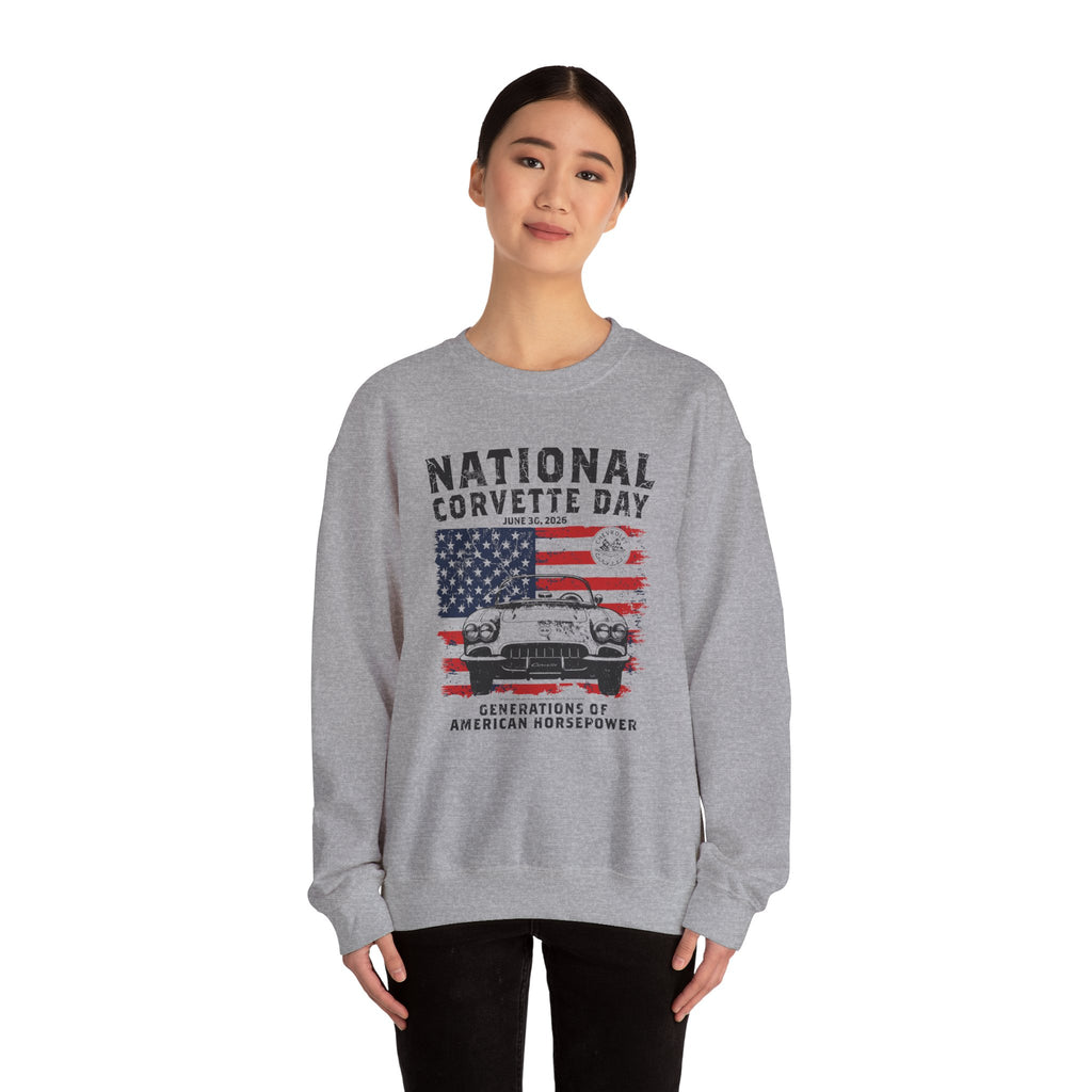 National Corvette Day 2026 Crewneck Sweatshirt – Limited Edition (Through June 30, 2026)