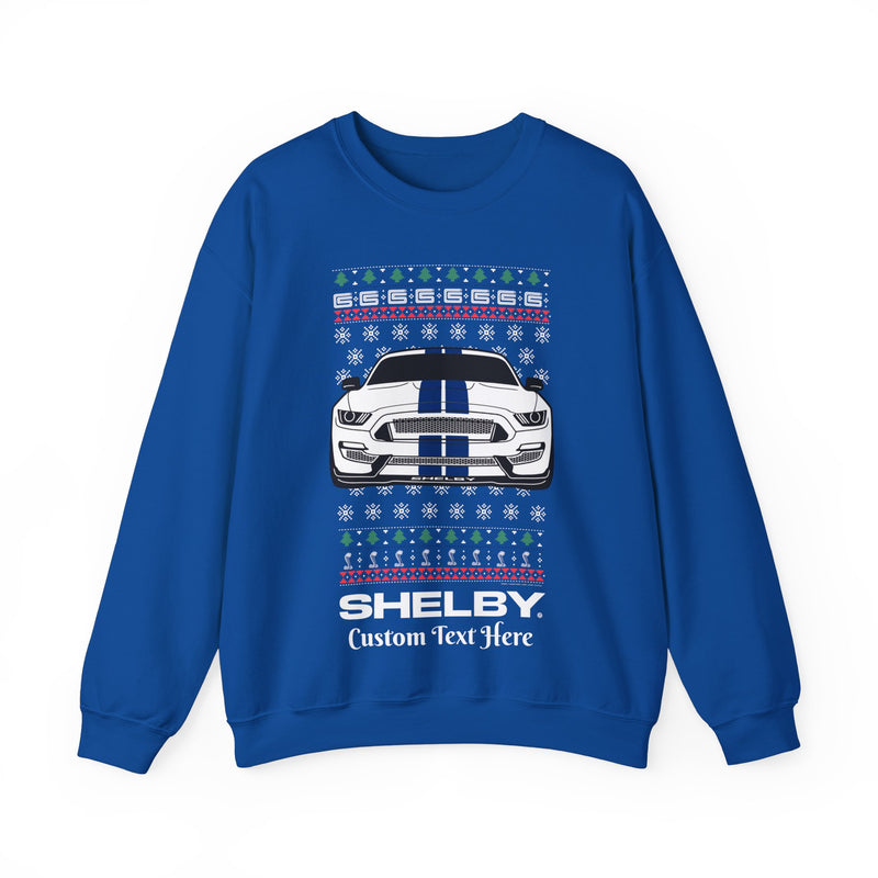 Carroll Shelby Mustang Personalized Ugly Christmas  Crewneck Sweatshirt