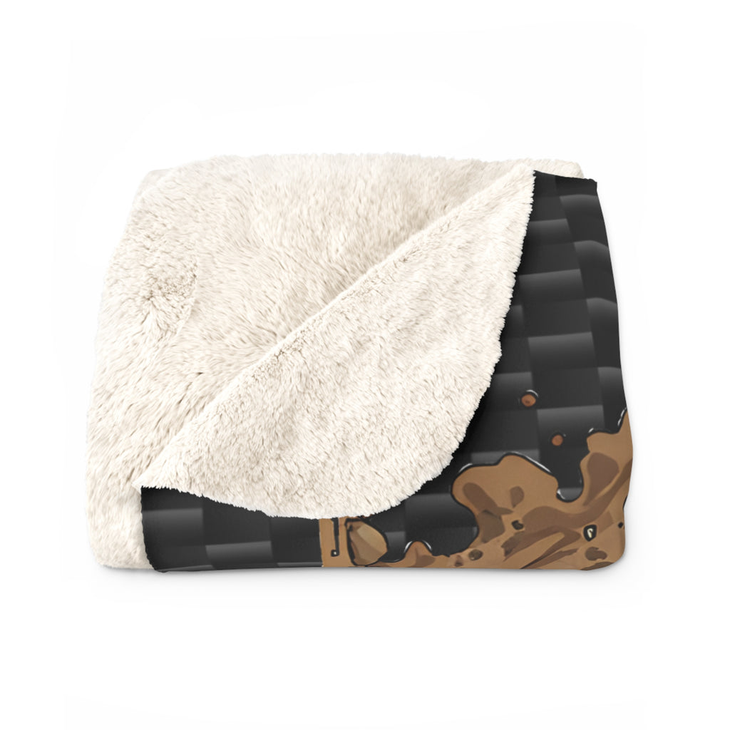 BIGFOOT 4X4X4® "Smash! Crunch! Carbon" 50x60 USA-Made Sherpa Blanket — Ultra-Soft Plush Throw