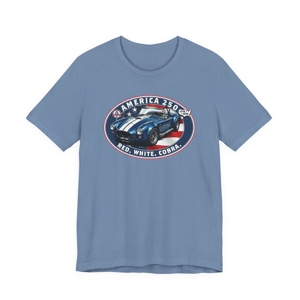 Shelby America 250 "Red. White. Cobra." Premium Cobra 427 Oval Short-Sleeve Tee