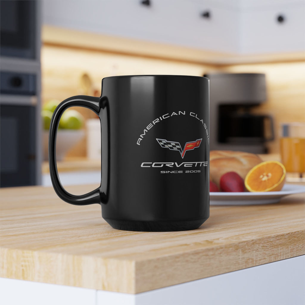 C6 Corvette American Classic 15oz Black Coffee Mug – Since 2005