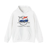 C6 Corvette Personalized Custom Car Color Cotton Blend Hooded Sweatshirt - BLUE