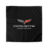 Corvette C6 Personalized Black Microfiber Duvet Cover – Sleek Style for Car Lovers