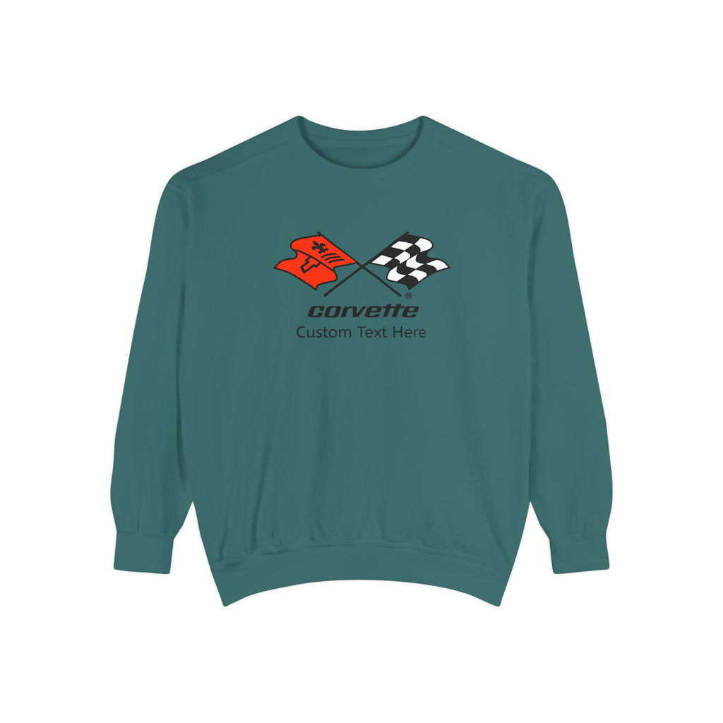 Personalized C3 Corvette Comfort Colors® Unisex Garment-Dyed Premium Sweatshirt, Cotton Blend, Relaxed Fit, Chevrolet Car Lovers, Chevy Fans, Official Licensed Apparel, Ideal Custom Gift for Him or Her