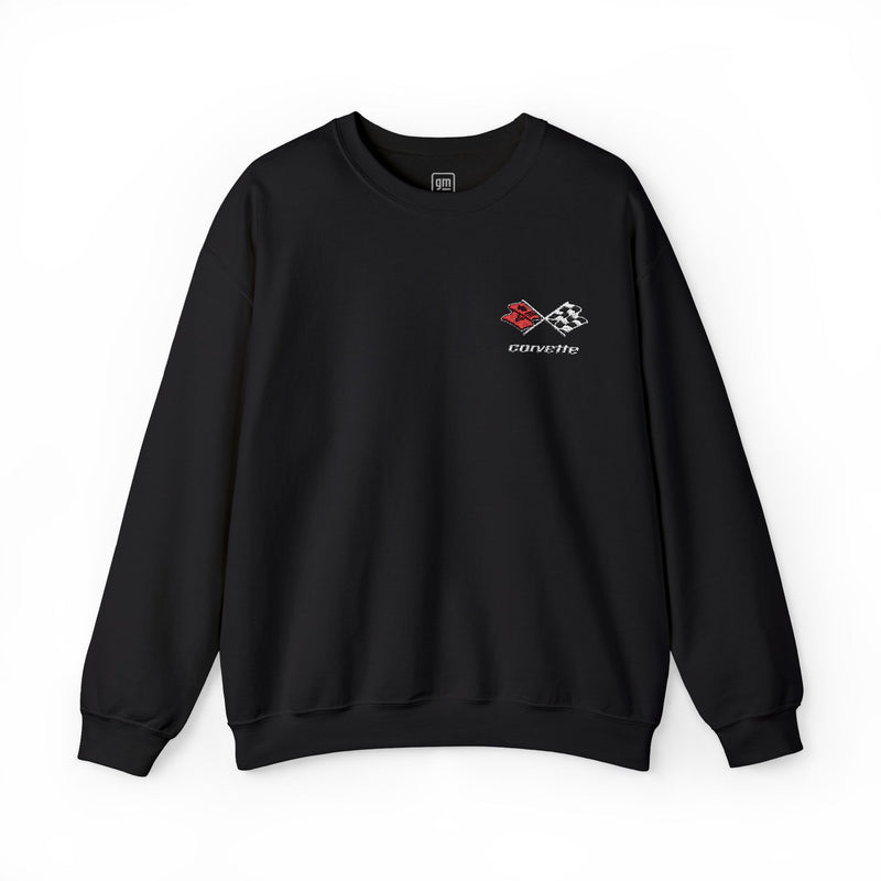 Corvette C3 Embroidered Logo Heavy Blend Sweatshirt - Classic Fit Sweatshirt for Men & Women – Soft, Warm, Stylish Pullover for Everyday Wear