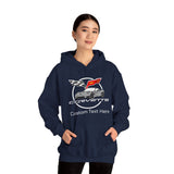 C6 Corvette Personalized Custom Car Color Cotton Blend Hooded Sweatshirt - GREY