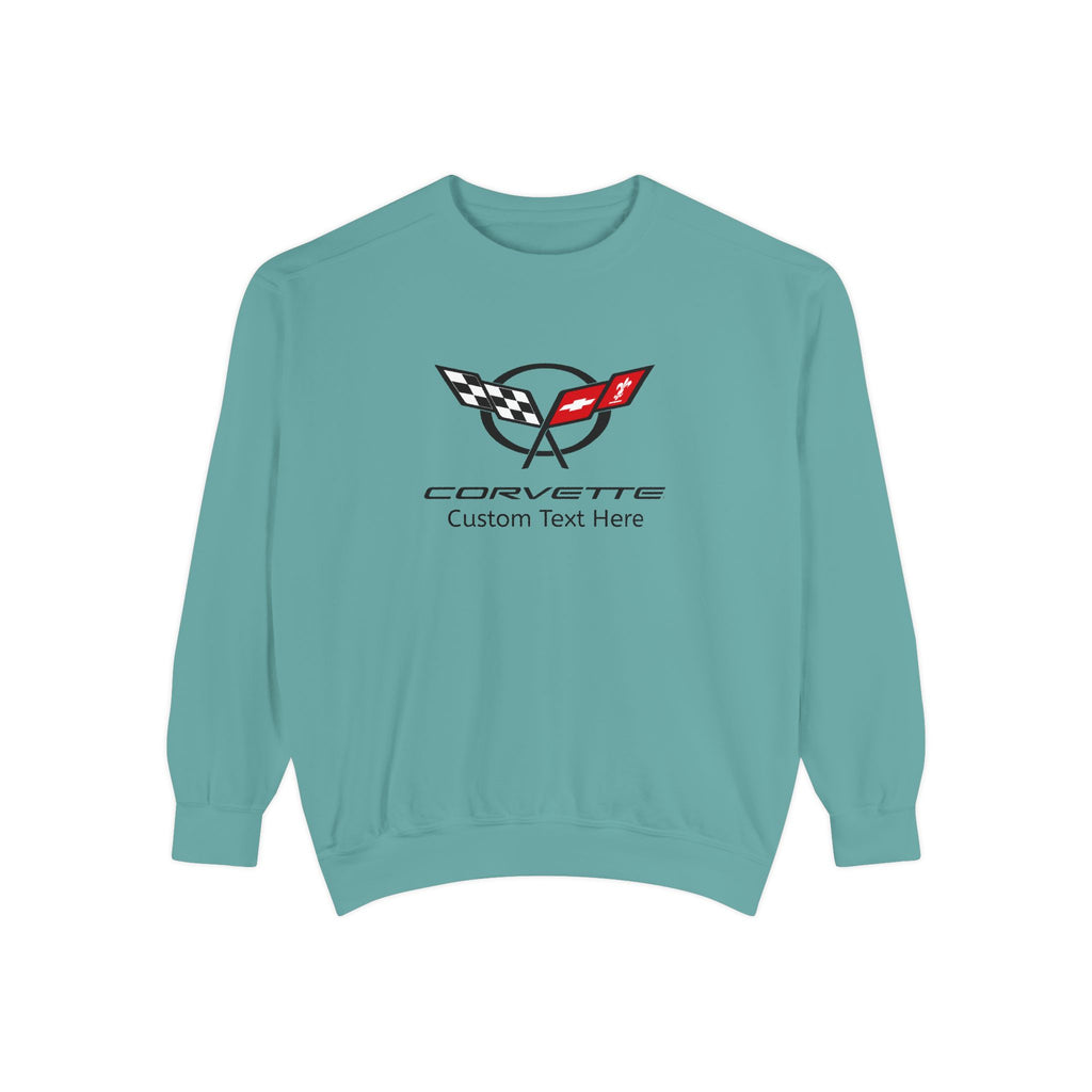 Personalized C5 Corvette Comfort Colors® Unisex Garment-Dyed  Premium Sweatshirt, Cotton Blend, Relaxed Fit, Chevrolet Enthusiasts, Official Licensed Apparel, Unique Gift for Him or Her