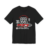 C1 Corvette Route 66 100th Anniversary Short Sleeve Tee – Legends of the Road, Perfect for the Corvette Fan