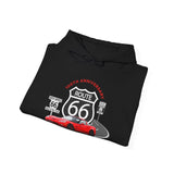 C6 Corvette Route 66 100th Anniversary Hooded Sweatshirt – Legends of the Road, Perfect for the Corvette Fan