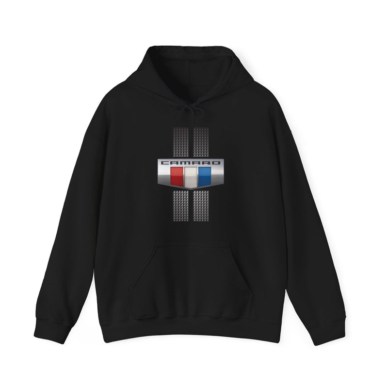 Camaro 3 Color Carbon Badge Fleece Hoodie, Perfect for the Camaro Fan