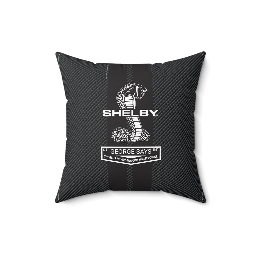 Shelby Personalized Throw Pillow Carbon Fiber-Shelbystore.com