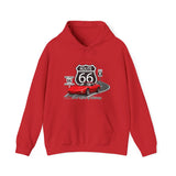 C5 Corvette Route 66 100th Anniversary Hooded Sweatshirt – Legends of the Road, Perfect for the Corvette Fan
