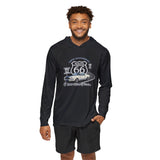 Shelby GT350 Route 66 100th Anniversary Performance Hooded Long Sleeve Shirt-Legends of Route 66, Shelby Fan Favorite