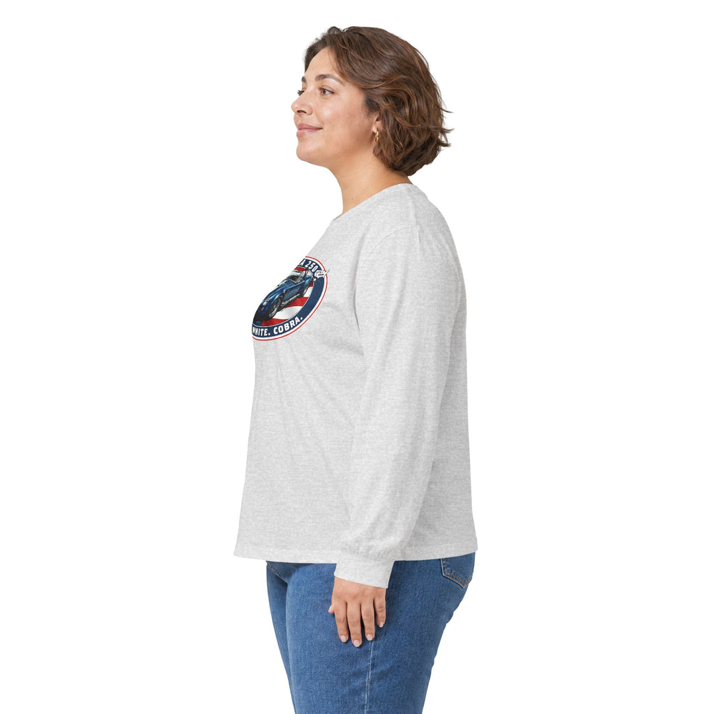 Shelby Cobra 427 "Red. White. Cobra." America 250 Oval Long-Sleeve T-Shirt