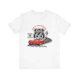 C2 Corvette Route 66 100th Anniversary Short Sleeve Tee – Legends of the Road, Perfect for the Corvette Fan