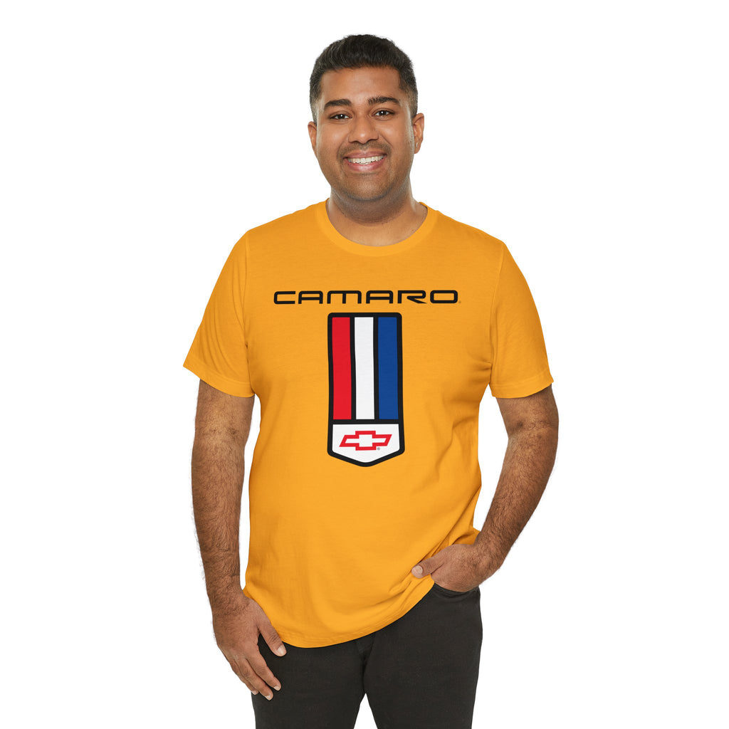 Camaro 2nd Gen 3 Stripes  Bow Tie Jersey Short Sleeve Tee, Perfect for the Camaro Fan