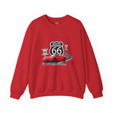 C6 Corvette Route 66 100th Anniversary Cotton Blend Sweatshirt – Legends of the Road, Perfect for the Corvette Fan