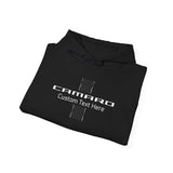 Chevy Camaro Multi Logo Carbon Stripe Personalized Fleece Hoodie, Unisex Pullover Sweatshirt, Custom Text