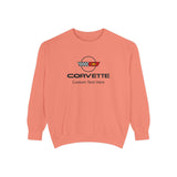 Personalized C4 Corvette Comfort Colors Unisex Garment-Dyed Premium Sweatshirt, Cotton Blend, Relaxed Fit, Chevrolet Enthusiasts, Official Licensed Apparel, Perfect Gift for Him or Her, A Signature Select Product