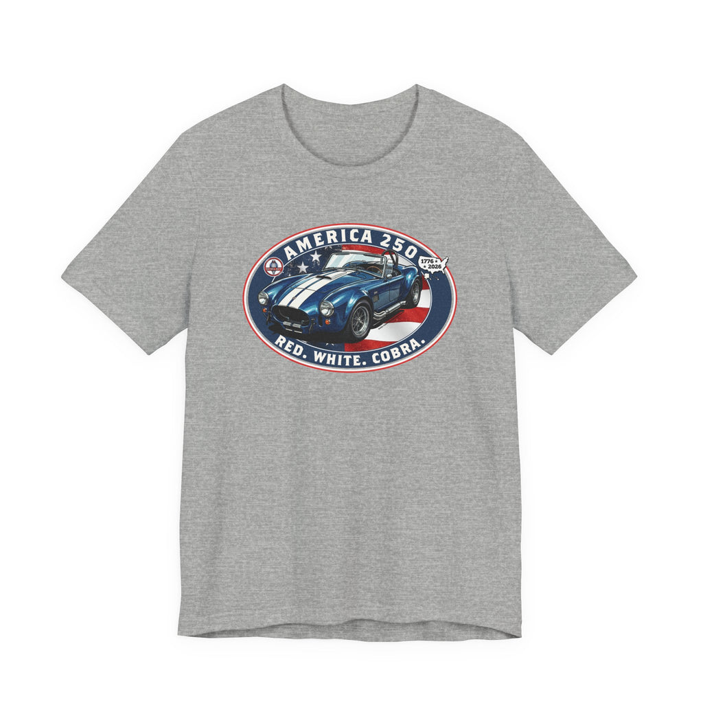 Shelby America 250 "Red. White. Cobra." Premium Cobra 427 Oval Short-Sleeve Tee