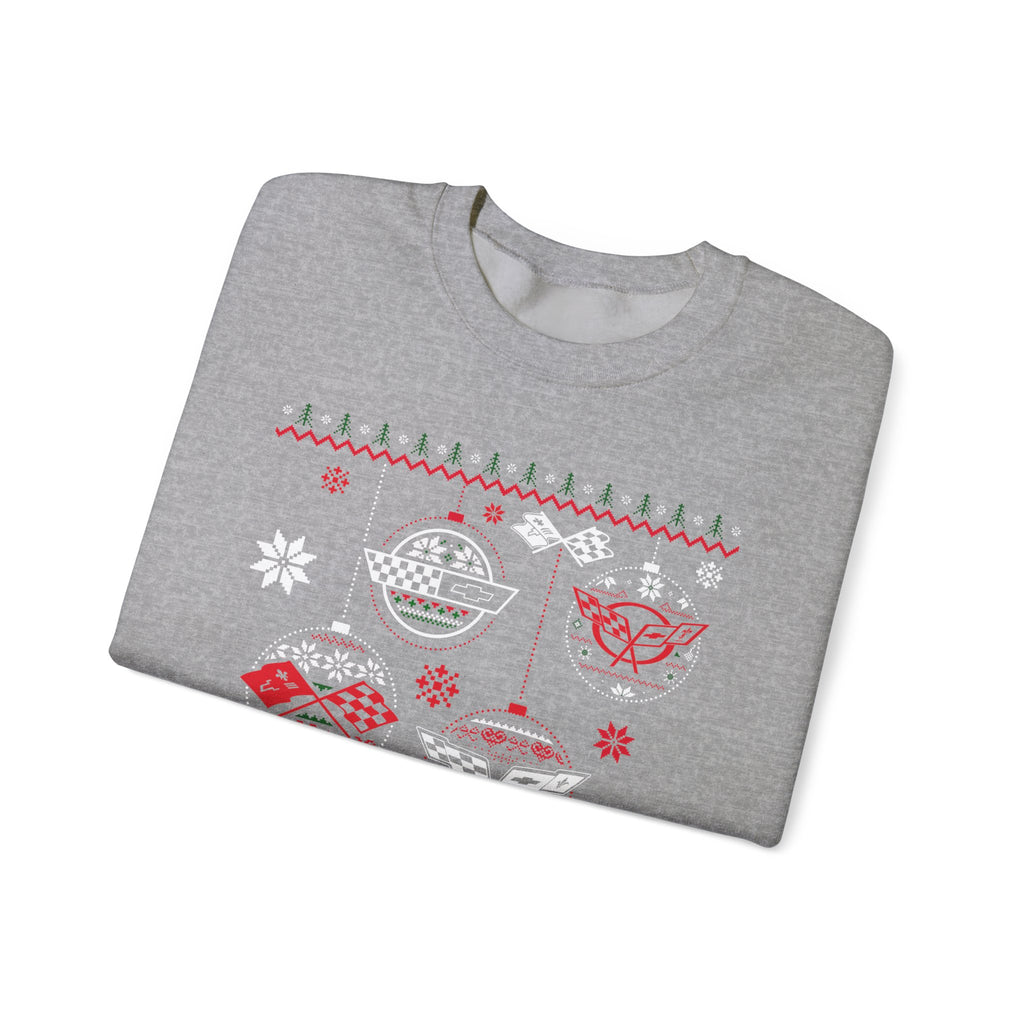 Corvette Personalized Ugly Christmas  Crewneck Sweatshirt