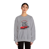 C5 Corvette Route 66 100th Anniversary Cotton Blend Sweatshirt – Legends of the Road, Perfect for the Corvette Fan