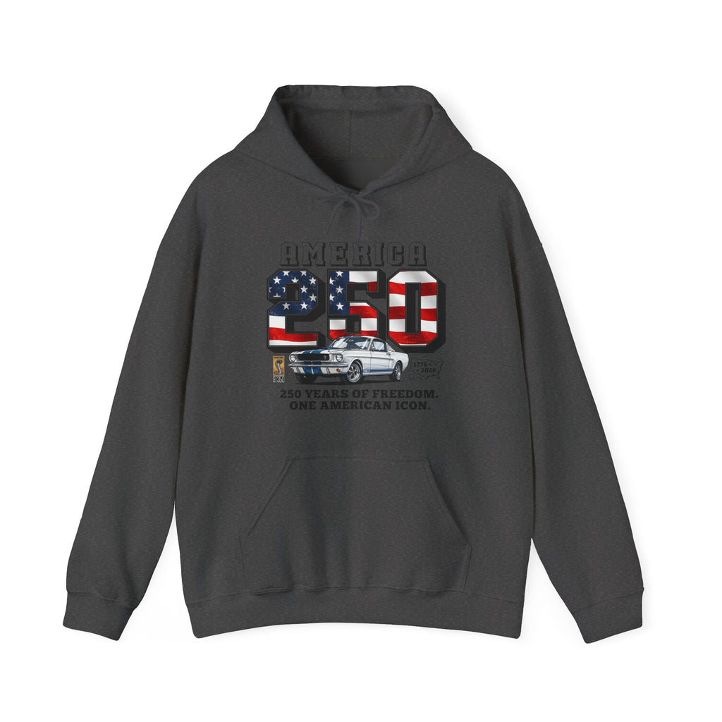 Shelby America 250 "Years of Freedom" Premium GT350 Graphic Pullover Hoodie