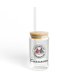 Corvette C1 16oz Clear Plastic Sipper – Corvette Script & C1 Logo, Gift for Car Enthusiasts, Summer BBQs, Nostalgic Kitchen Decor